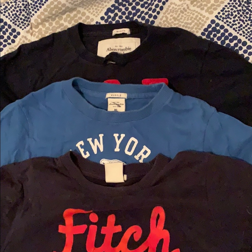 Mens Abercrombie T-shirt’s , some damage. All $5